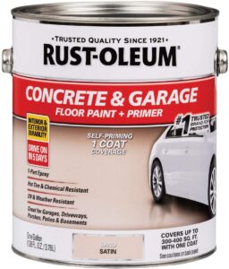 The Rustoleum self priming garage floor paint does not require a separate primer application