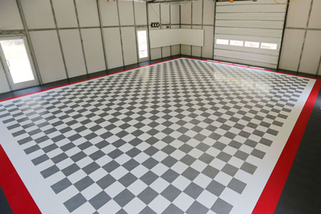 Racedeck garage floor tiles