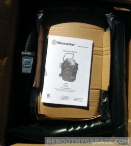 Unboxing My New VacMaster Wall-Mounted, Wet-Dry Garage Vac 20 VacMaster VWM510 unboxing: Motor and filter