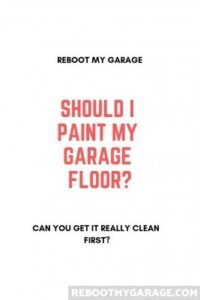 Should I paint my garage floor?