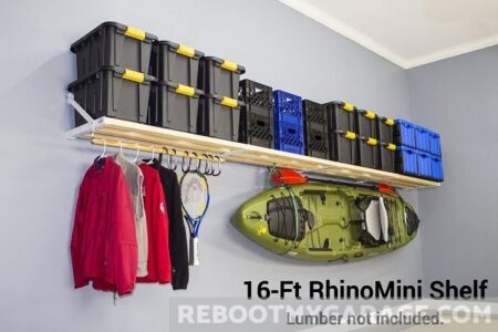 Rhino Garage Shelf 16 ft. x 20 in.