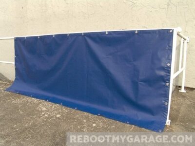 Heavy vinyl blue tarp