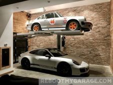 Sports car lift garage