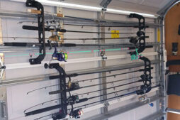 Store 10 rods on two sets of racks