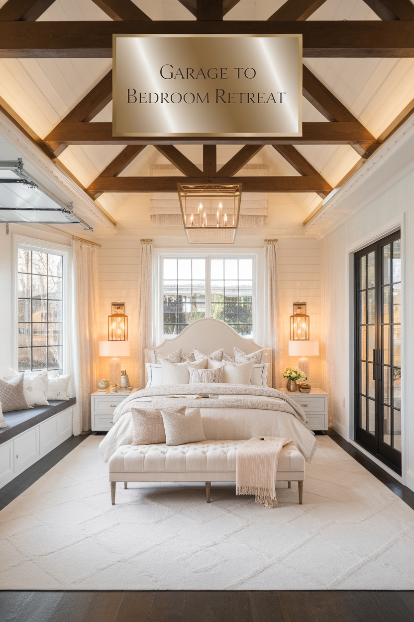 How to Turn Your Garage into a Stunning Bedroom Retreat