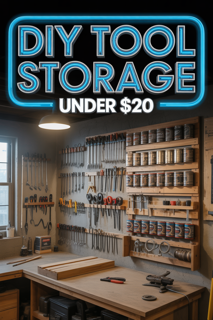15 Cheap DIY Tool Storage Ideas You Can Build Today