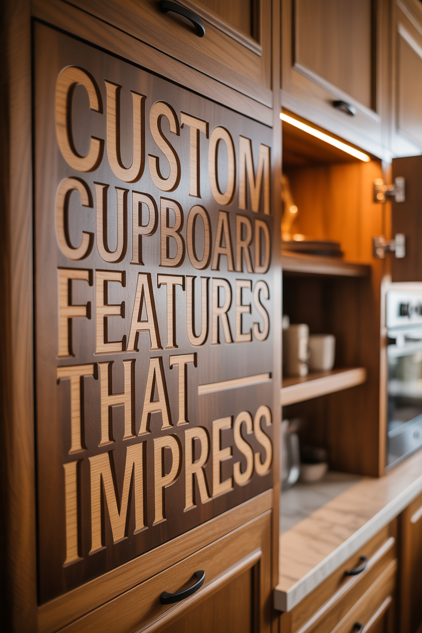 Custom Features to Consider for Your Carpenter Cupboard