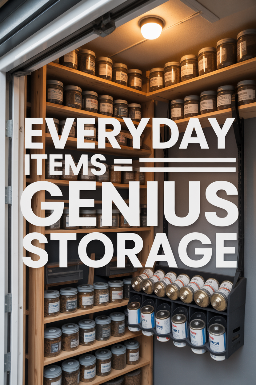 From Cluttered Nightmare to Organized Dream: 9 Garage Storage Hacks You Can DIY This Weekend 6 Repurposing Household Items for Storage