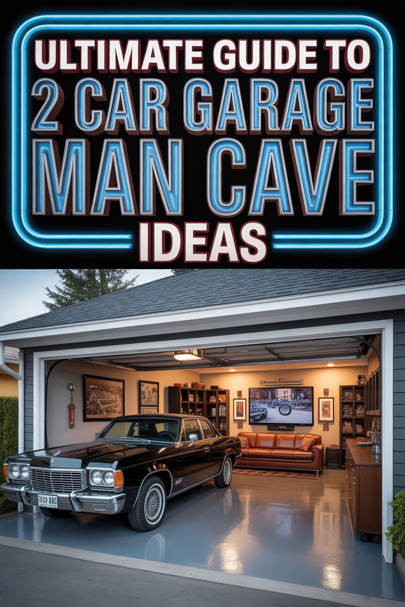 Ultimate Guide to 2 Car Garage Man Cave Ideas: Transform Your Space in 2025