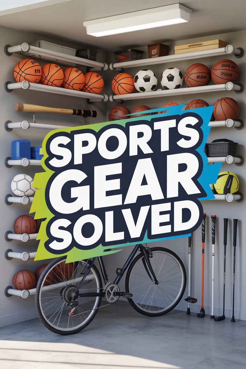 Sports Equipment Organization with PVC Pipes