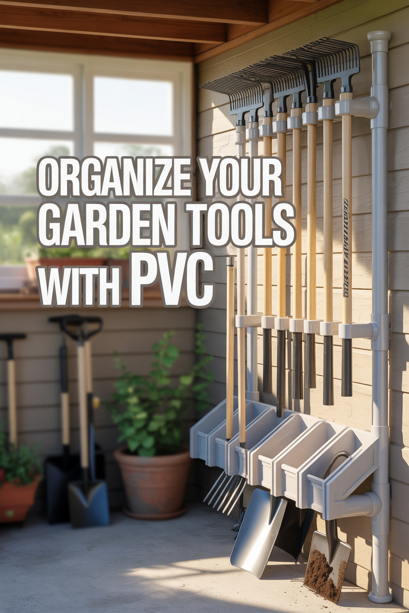 Garden Tool Storage Solutions Using PVC