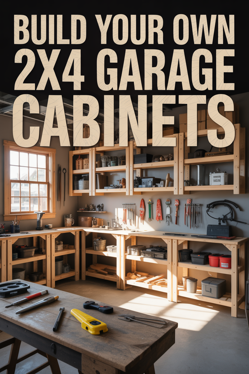 Transform Your Garage: Simple 2×4 Cabinet Build That Actually Works 2 Build Your Own DIY 2×4 Garage Cabinets for Better Storage