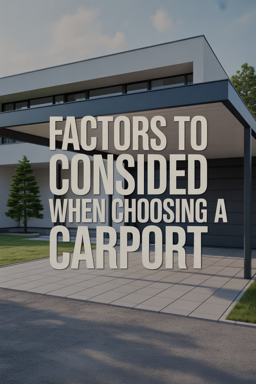 Carports: The Ultimate Guide for Homeowners 9 Factors to Consider When Choosing a Carport
