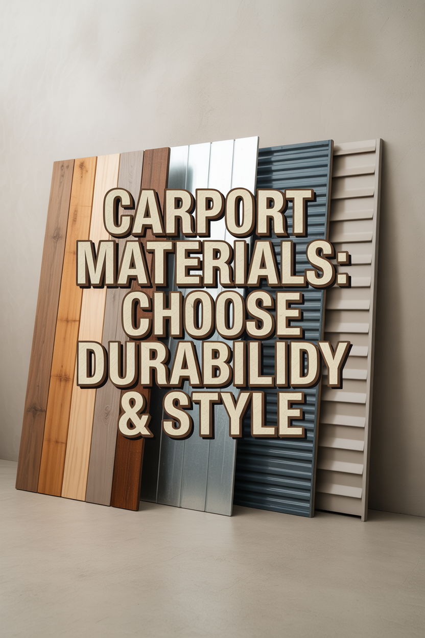 Carports: The Ultimate Guide for Homeowners 7 Materials for Carports