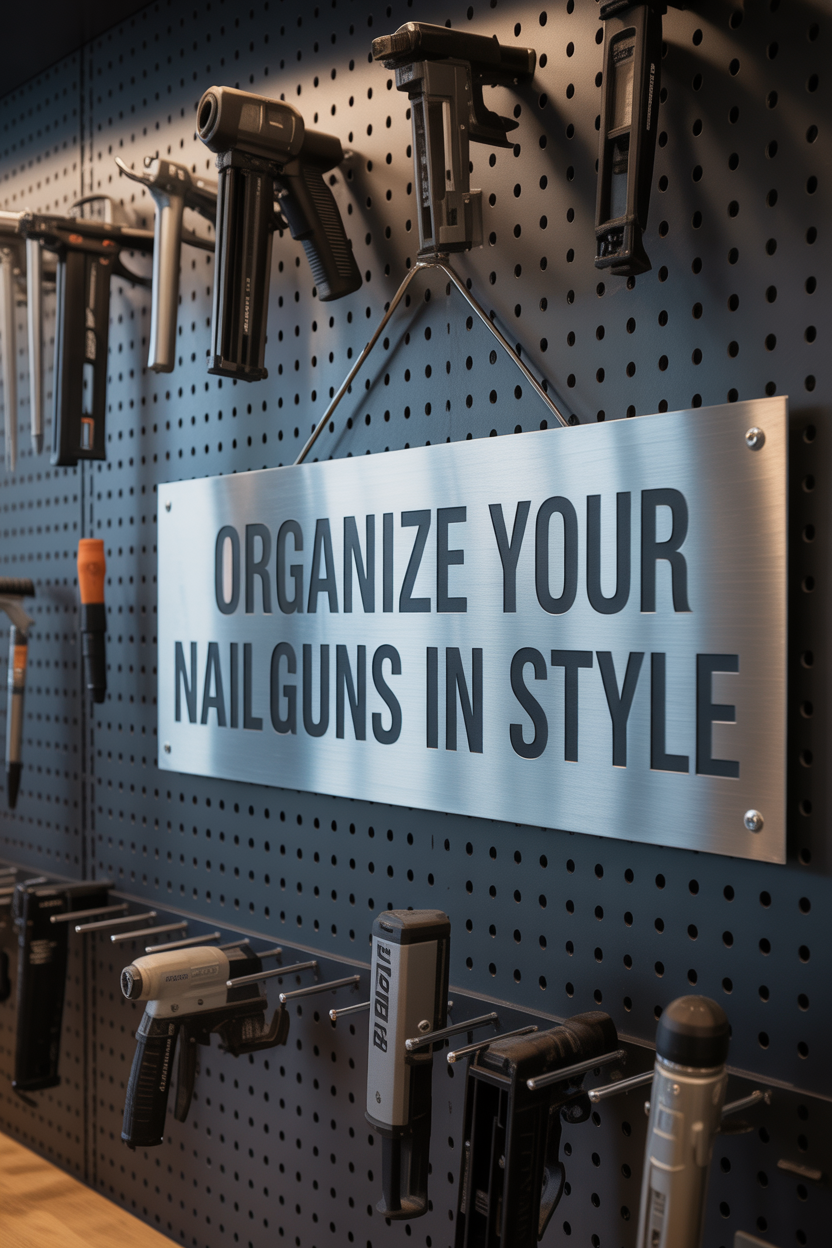 Pegboard Power: The Ultimate in Customizable Nail Gun Storage