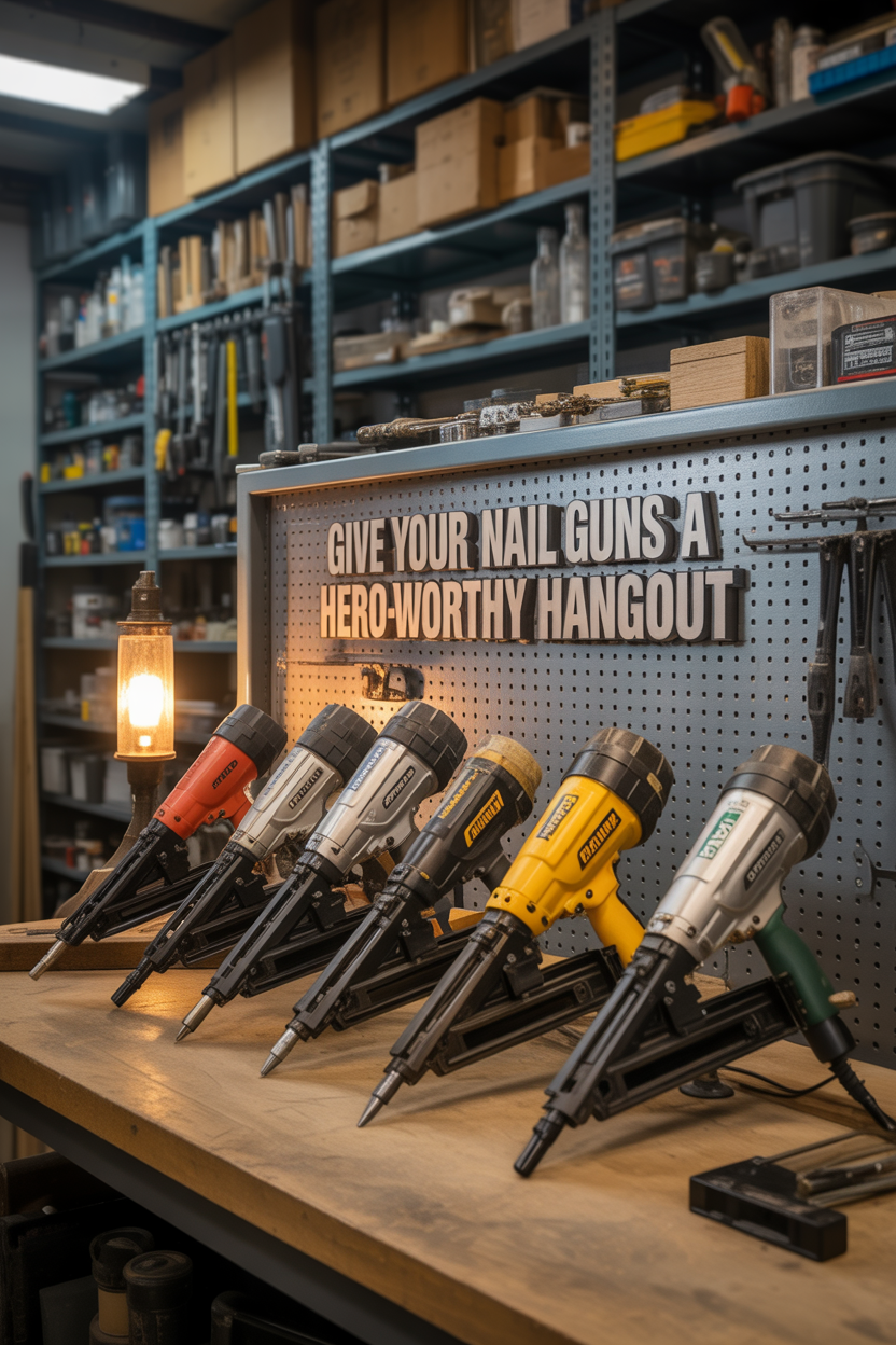 Smart Nail Gun Storage Ideas for Your Workshop