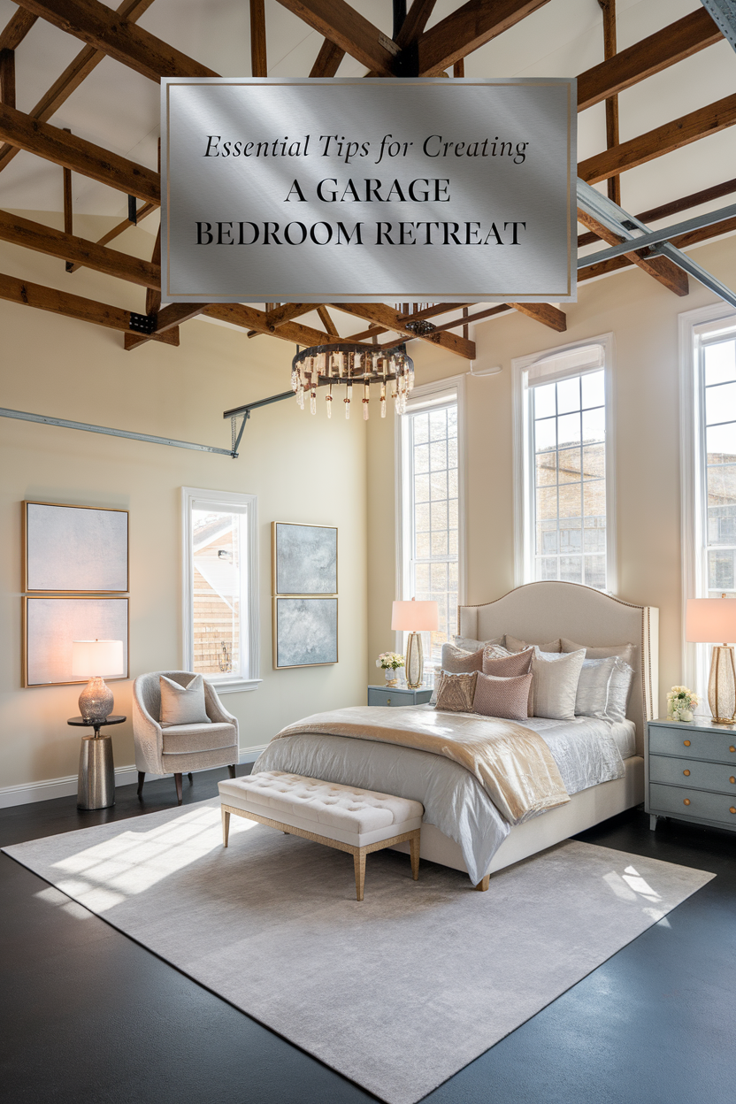 How to Turn Your Garage into a Stunning Bedroom Retreat 2 Envision Your New Bedroom Sanctuary