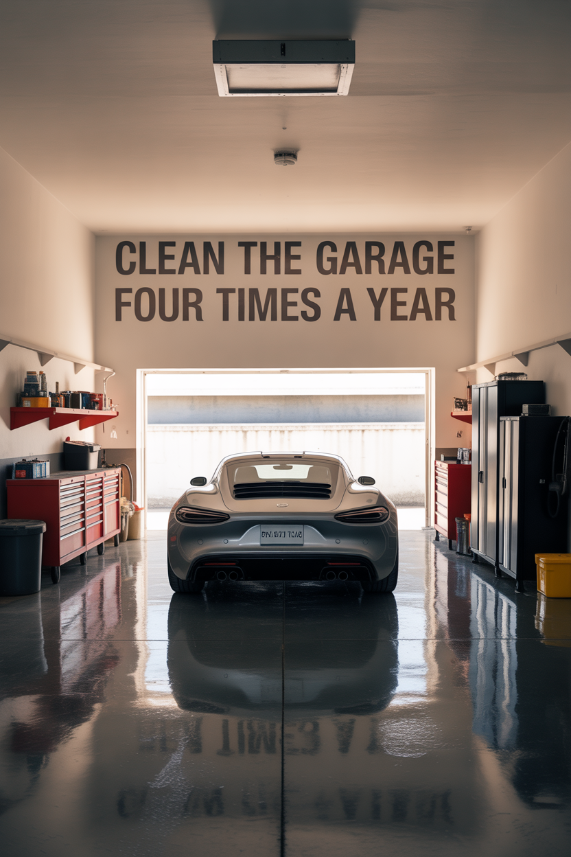 Four Steps to Pressure Washing the Garage Floor