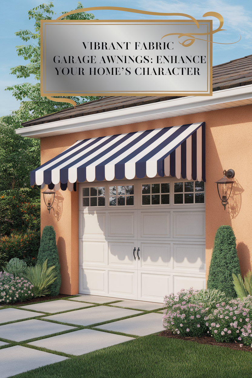 How to Choose the Perfect Garage Awning for Your Home 6 Express Your Style with Fabric Awnings