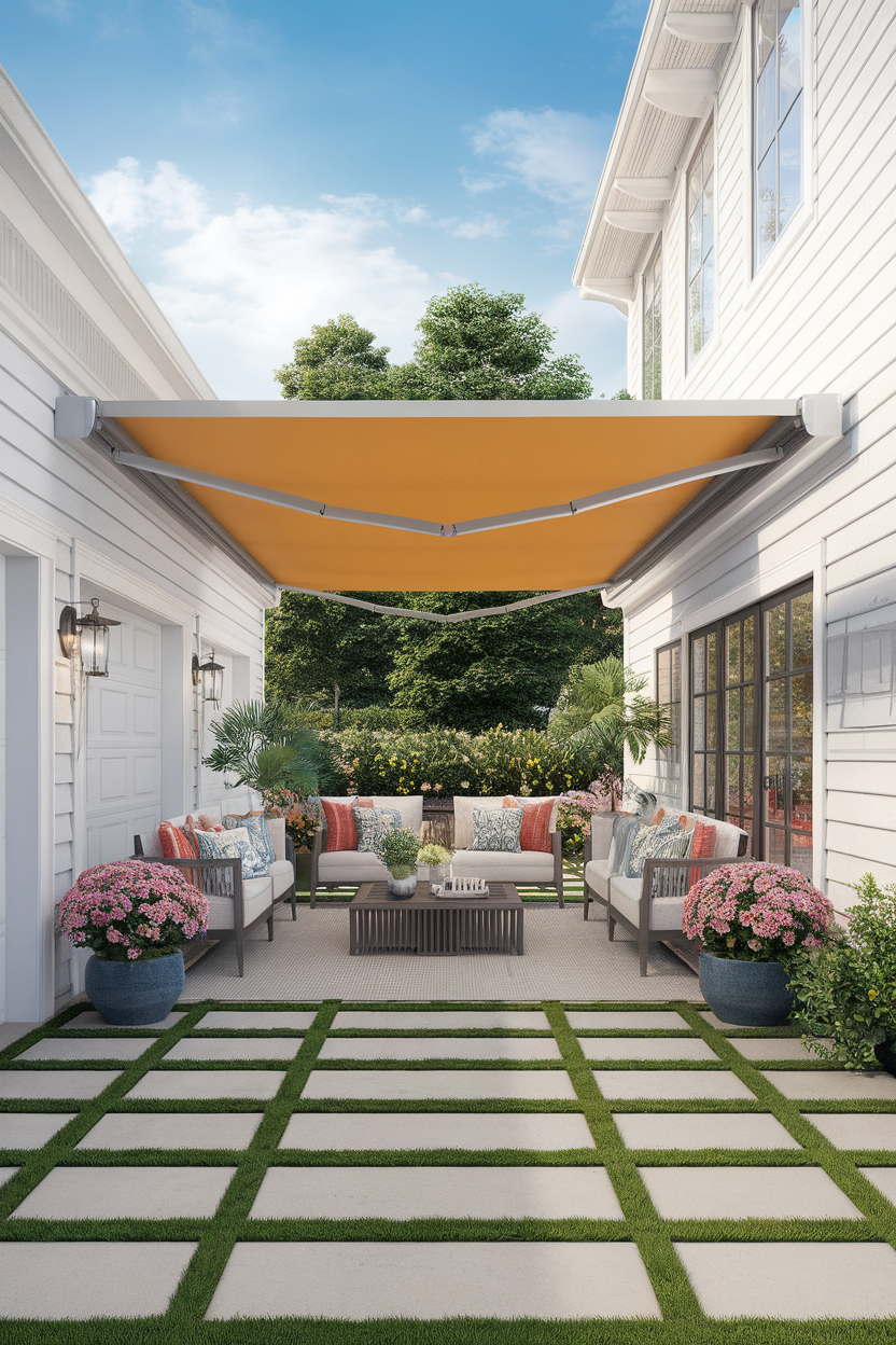 How to Choose the Perfect Garage Awning for Your Home 4 Instant Outdoor Oasis with Retractable Awnings