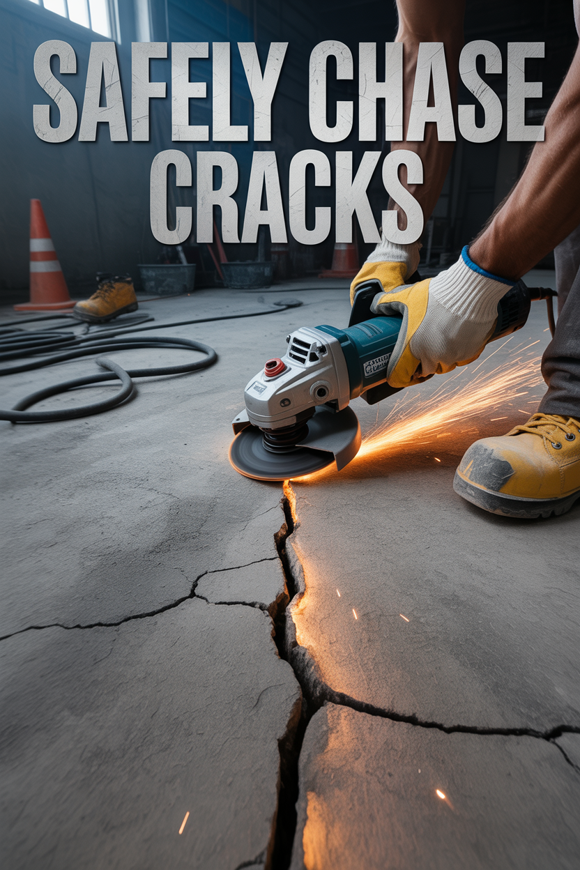 How to Use an Angle Grinder Safely for Larger Cracks