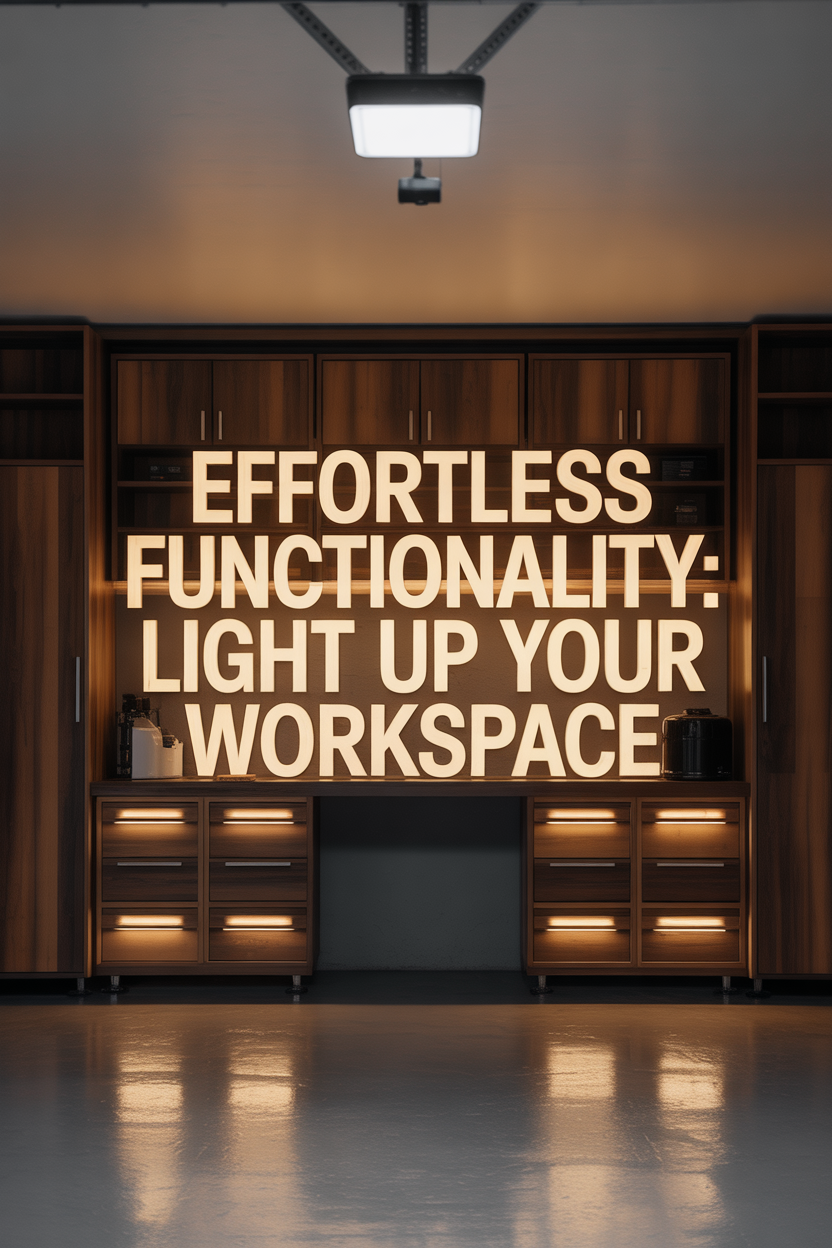 How to Create a Stunning Garage Accent Wall That Wows Visitors 10 Add Function with Task and Motion-Sensing Lights