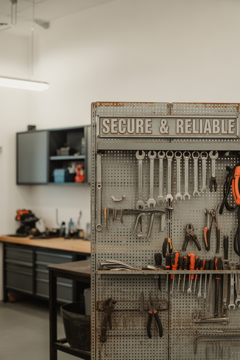 Why Steel Pegboards Are Better and Safer 3 How Do Steel Pegboards Stop Hooks from Falling Out?